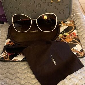 Tom Ford Sunglasses - Ivory and Gold Accents